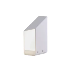 Lámpara sobremuro LED MARSET Domus, altura 26 cm, blanco, aluminio