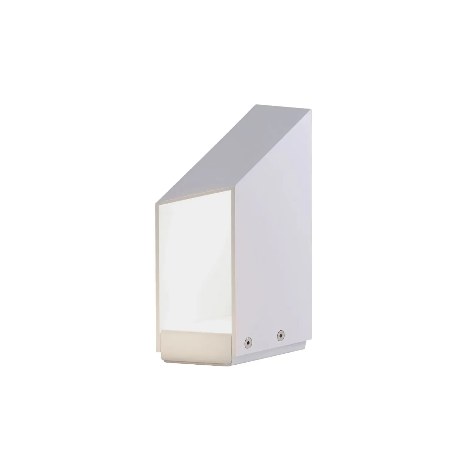 Lámpara sobremuro LED MARSET Domus, altura 26 cm, blanco, aluminio