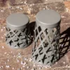 Lámpara sobremuro LED Shadow, gris oscuro, aluminio, altura 45 cm
