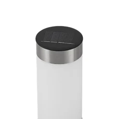 Lámpara sobremuro LED solar de Lindby, juego de 4, piqueta, 31 cm, IP44
