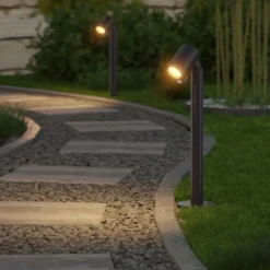 Lámpara sobremuro LED STEINEL Way C, antracita, IP65, RGBWW