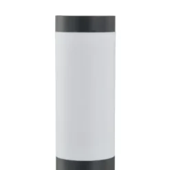 Lámpara sobremuro Lindby Statius, 45 cm, antracita/ópalo, acero inoxidable