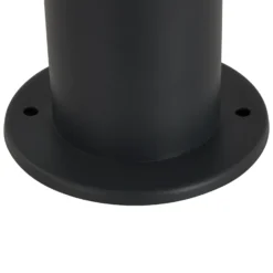 Lámpara sobremuro Lindby Statius, 45 cm, antracita/ópalo, acero inoxidable