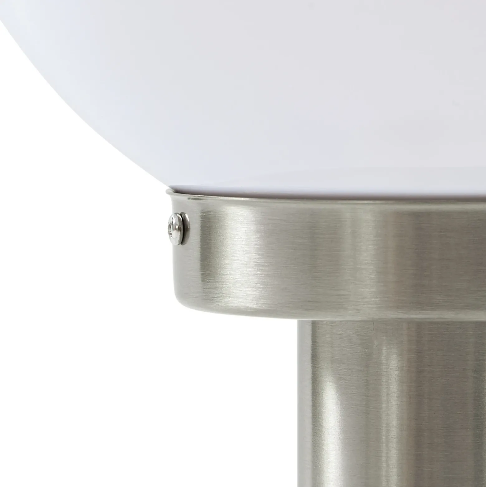 Lámpara sobremuro Lindby Vedran, 45 cm, acero inoxidable, sensor