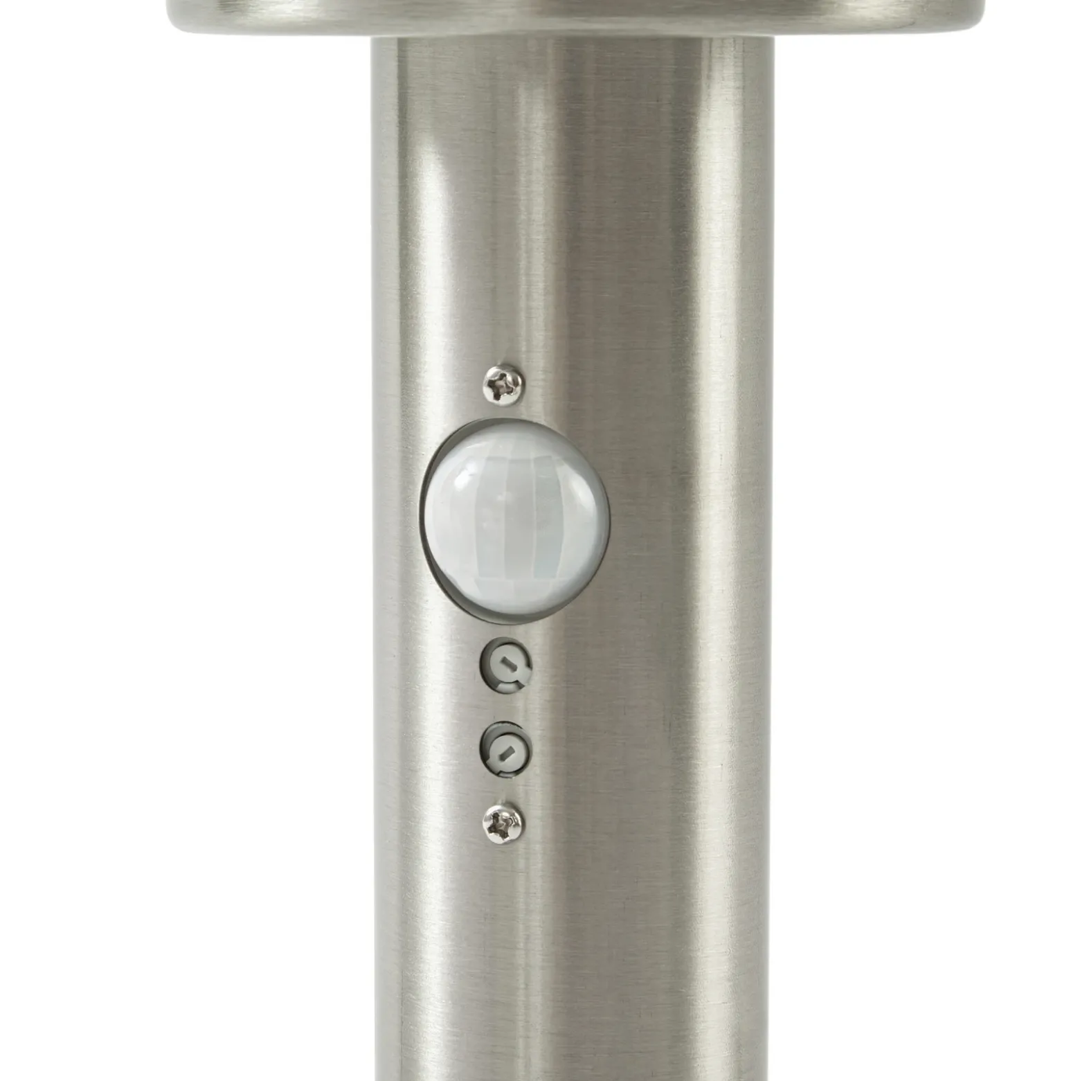 Lámpara sobremuro Lindby Vedran, 45 cm, acero inoxidable, sensor