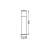 Lámpara sobremuro OSRAM ENDURA CLASSIC EBRO, gris oscuro, 49 cm, IP44