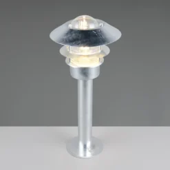 Lámpara sobremuro Ruvuuma, color zinc, altura 50 cm, metal, IP44