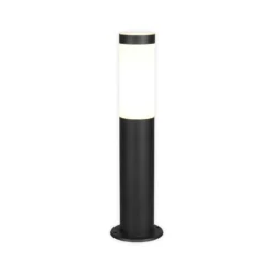 Lámpara sobremuro Trioto, negro mate, altura 45 cm, acero inoxidable