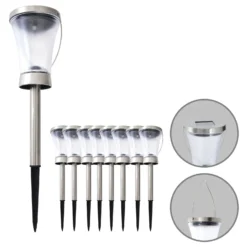 Lámpara solar decorativa LED 5146408 pica, set 8