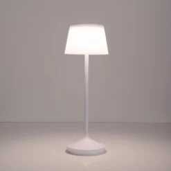 Lámpara solar de mesa Emmi CCT recargable, blanca