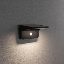 Lámpara solar de pared Paulmann Solveig con sensor