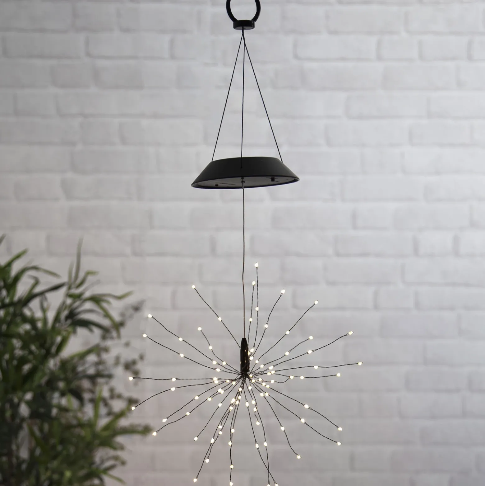 Lámpara solar LED colgante Firework