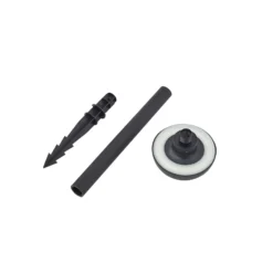 Lámpara solar LED con pica para suelo Lindby Brinca, negro, PC, sensor