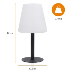 Lámpara solar LED de mesa OSL-50012 batería recargable y cable USB