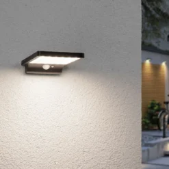 Lámpara solar LED de pared con sensor Paulmann Solveig