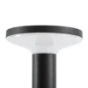 Lámpara solar LED de pie Kalen de PRIOS, negra, 50 cm, con sensor