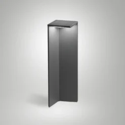 Lámpara solar LED Fold, gris oscuro, detector de movimiento, IP54