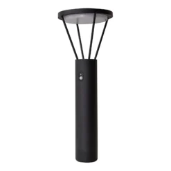 Lámpara solar LED para caminos Lucande Elario, 80 cm, CCT, sensor