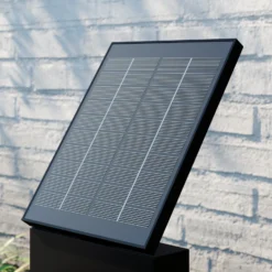 Lámpara solar LED para caminos Lucande Silvan, 60 cm, sensor, antracita