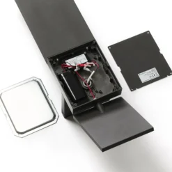 Lámpara solar LED para caminos Lucande Silvan, 60 cm, sensor, antracita