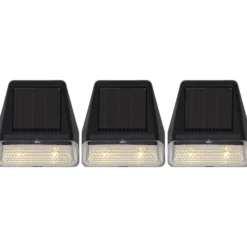 Lámpara solar LED para pared Wally Mini, juego de 3 unidades