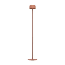 Lámpara solar LED para terraza Roccanova-L, color naranja, altura 120 cm