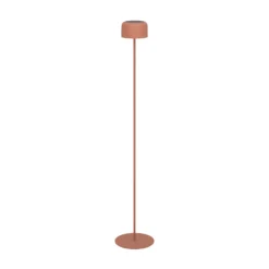 Lámpara solar LED para terraza Roccanova-L, color naranja, altura 120 cm