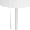 Lámpara solar LED para terraza Scordiano-L, blanca, altura 120 cm