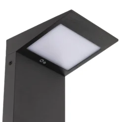 Lámpara solar LED Soleil, antracita, metal, IP54, sensor