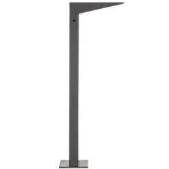 Lámpara solar LED Soleil, antracita, metal, IP54, sensor