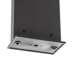 Lámpara solar LED Soleil, antracita, metal, IP54, sensor