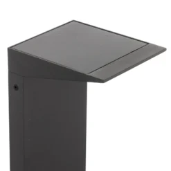 Lámpara solar LED Soleil, antracita, metal, IP54, sensor