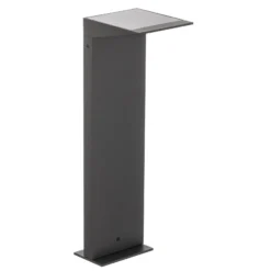 Lámpara solar LED Soleil, antracita, metal, IP54, sensor