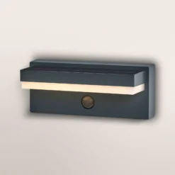Lámpara solar OSRAM ENDURA STYLE ROBUST gris, sensor IP54 USB