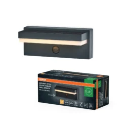 Lámpara solar OSRAM ENDURA STYLE ROBUST gris, sensor IP54 USB