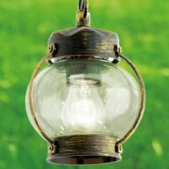Lámp. colgante Margerite exterior cristal burbujas