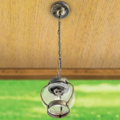 Lámp. colgante Margerite exterior cristal burbujas