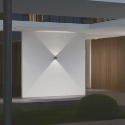 LOOM DESIGN Aplique de pared LED Frey IP65 2x6W negro