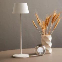 LOOM DESIGN Lámpara LED para terraza Modi, blanco 36 cm CCT