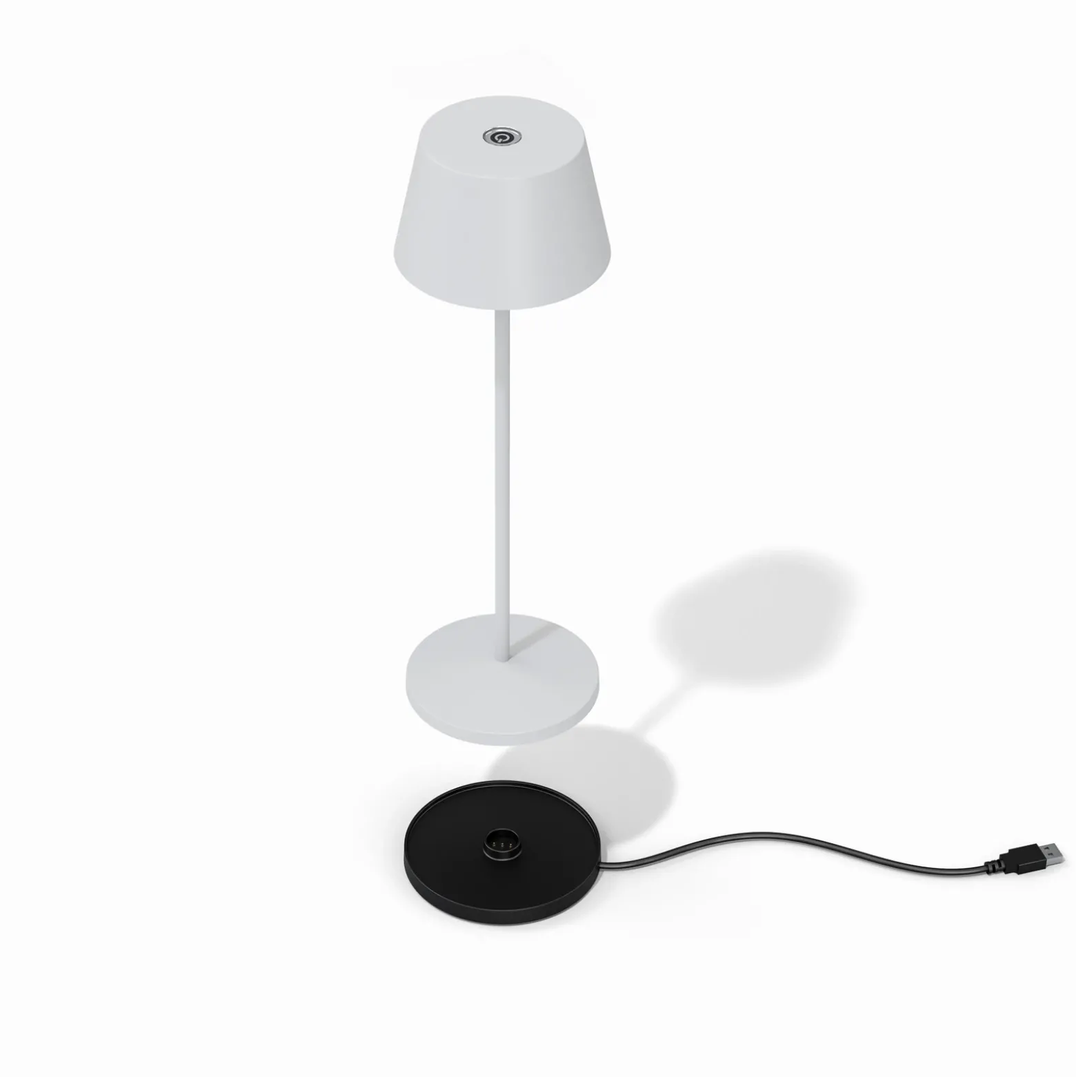 LOOM DESIGN Lámpara LED para terraza Modi, blanco 36 cm CCT