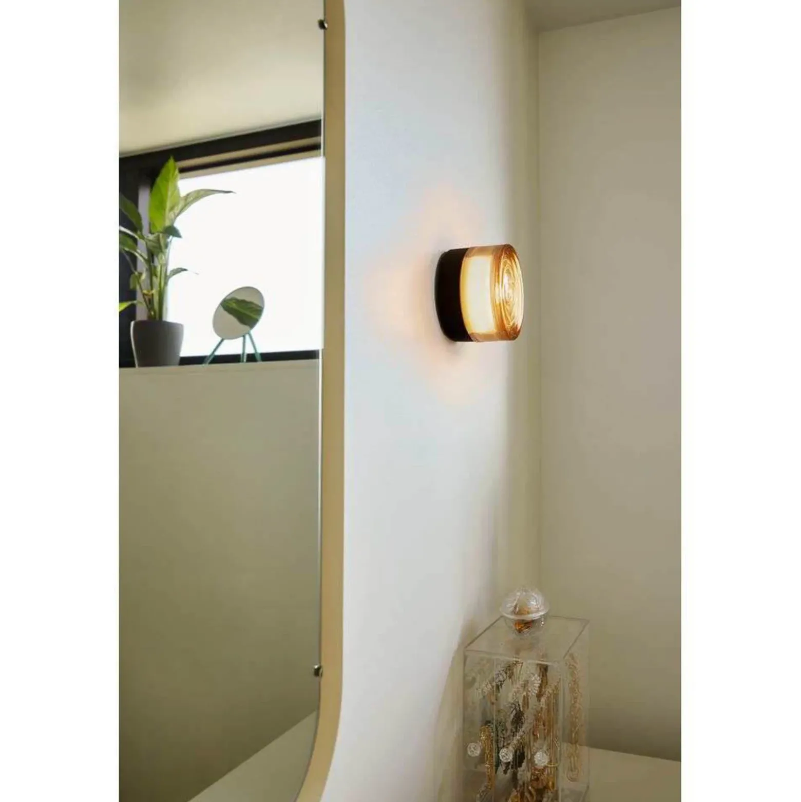 LOOM DESIGN plafón LED Otto Wave, ámbar, IP65