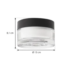 LOOM DESIGN plafón LED Otto Wave, transparente, IP65