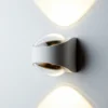 LOOM DESIGN Saga Aplique LED para exterior arriba/abajo blanco