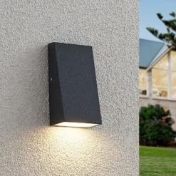 Lucande Adarey aplique LED de exterior, IP54