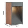 Lucande Ansala Baliza R7s con decoración de madera