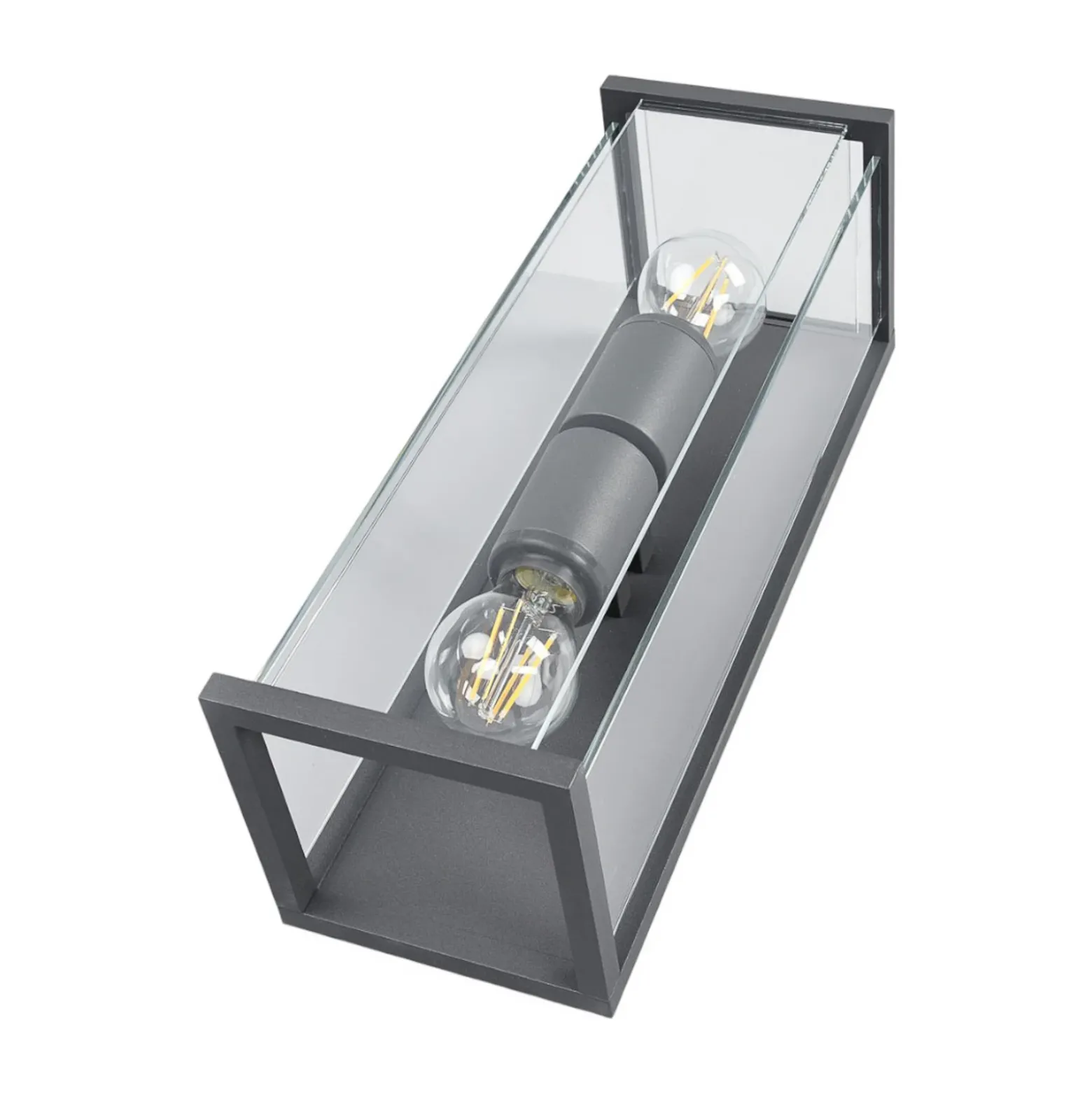 Lucande aplique de exterior Annalea, 40 cm, 2 luces, IP54