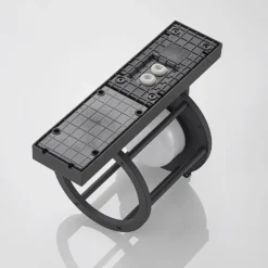 Lucande aplique de exterior Berenike, sensor, antracita, metal