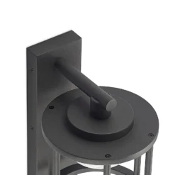 Lucande aplique de exterior Berenike, sensor, antracita, metal