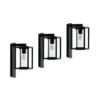 Lucande aplique de exterior Ferda, juego de 3, antracita, IP44