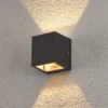 Lucande aplique de exterior Maurice, antracita, metal, IP54